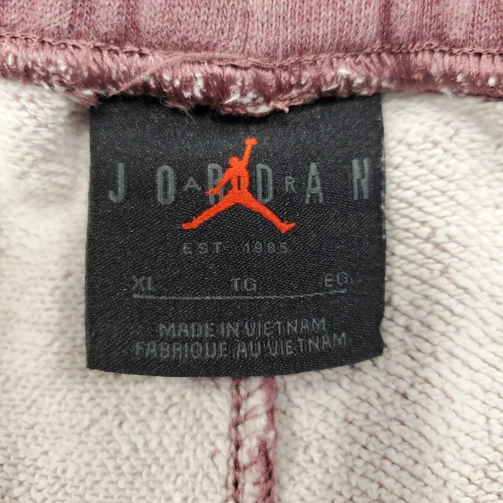 Jordan Essentials Flight Fleece Sweatpants Burgundy Washed Berry DD7001-533 XL